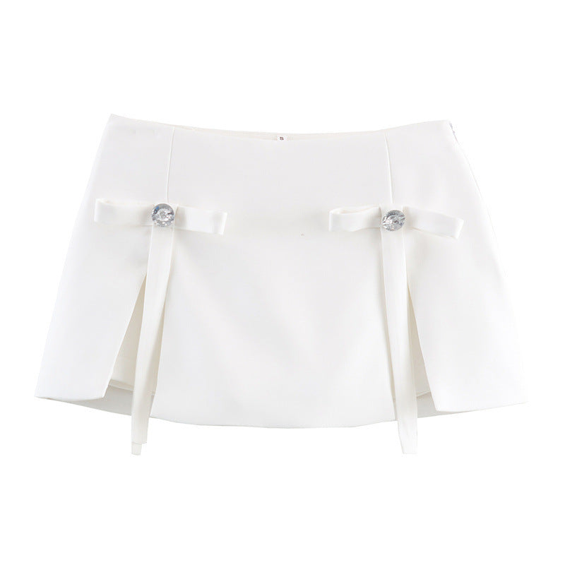 Women's Bow Jewelry Skirt Pants