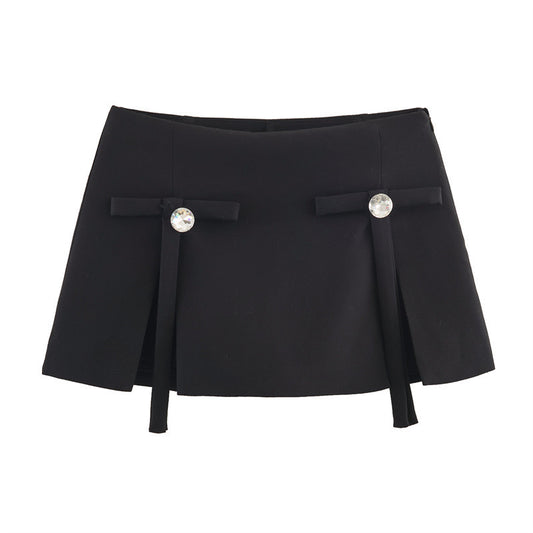 Women's Bow Jewelry Skirt Pants