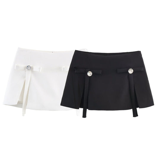 Women's Bow Jewelry Skirt Pants