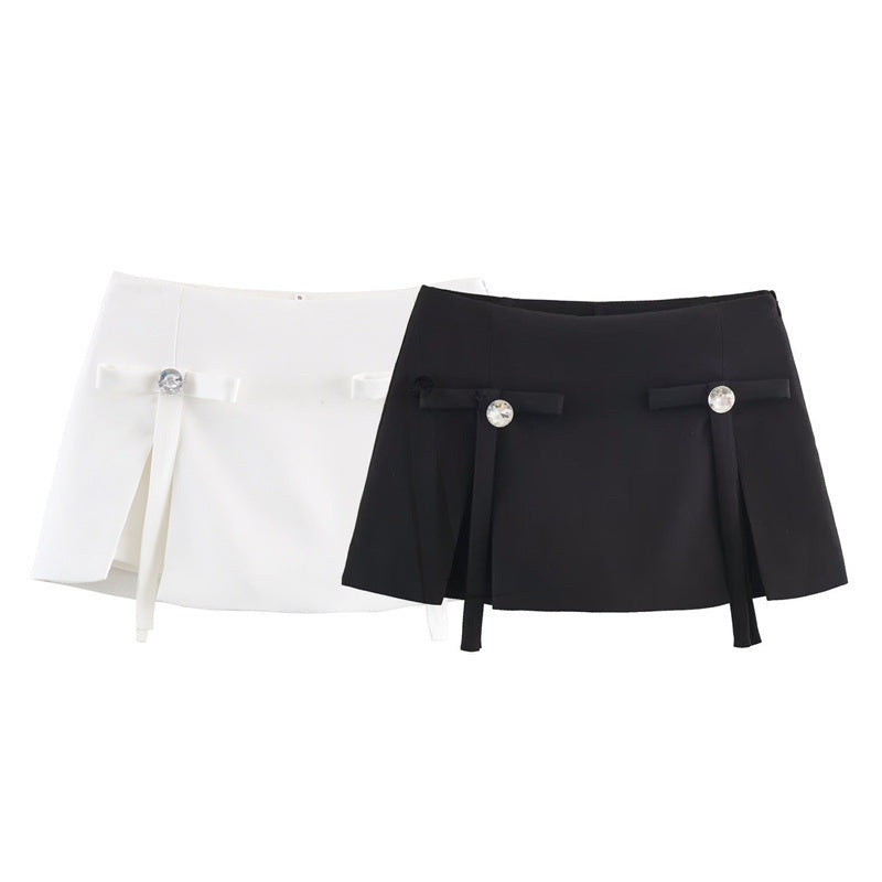 Women's Bow Jewelry Skirt Pants